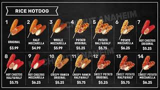 Mochinut Anaheim New Hotdog Menu