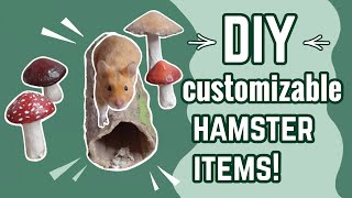 DIY Paper Clay Hamster Accessories