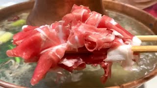 带老娘吃涮羊肉4人餐，128元10个菜全光盘刚刚好，肉片裹满芝麻酱吃着香