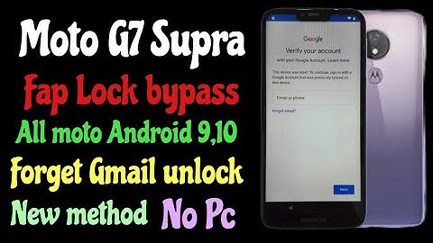 Moto G7 supra Frp lock bypass // All moto Android 9,10 Google account bypass, without Pc, 2022