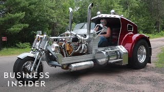 Custom Trike Looks Like A Semitruck