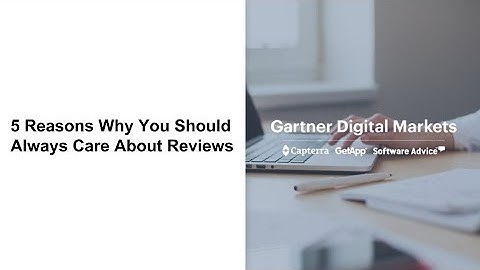 5 Reasons Why You Should Care About Reviews