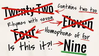 Eliminating Number Names Until I Find The Most Unique Eliminating Number Names Until I Find The Most Unique
