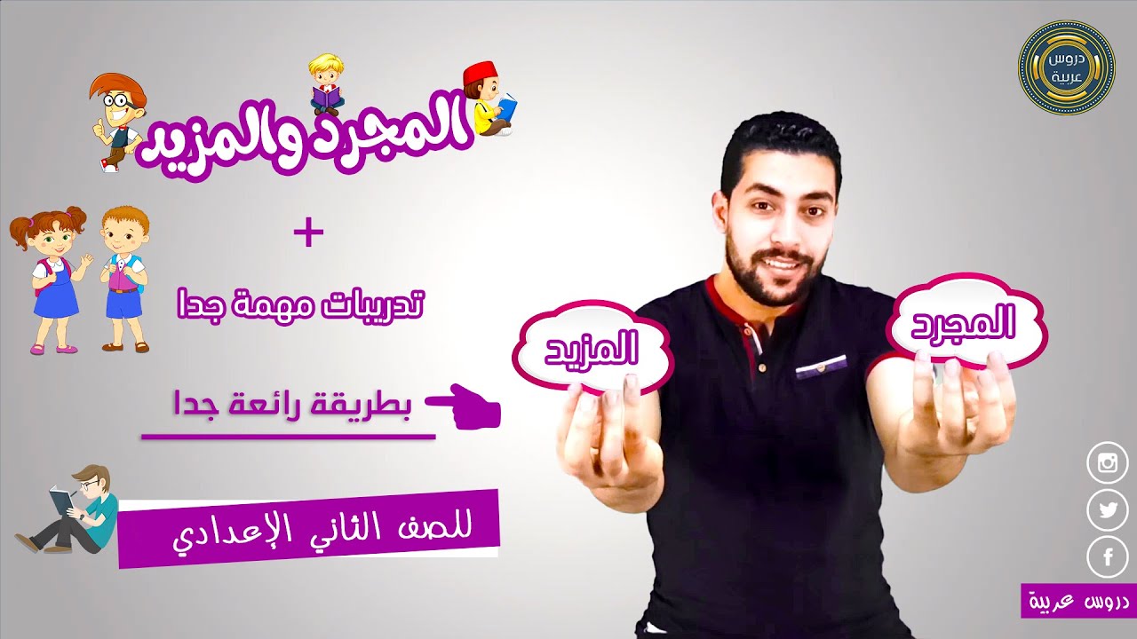 المجرد والمزيد من الأفعال | الفعل المجرد والفعل المزيد بطريقة رائعة + تدريبات مهمة جدا