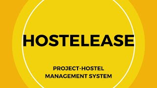 HostelEase | A Software Engineering based project on Hostel Management System | Group20 screenshot 2