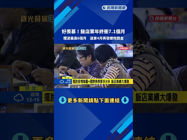 羨慕! 晶華集團年終最高衝7.1個月 同業平均2-3個月－民視新聞