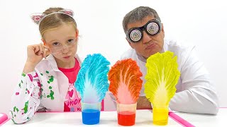 Nastya and a science lesson at school image