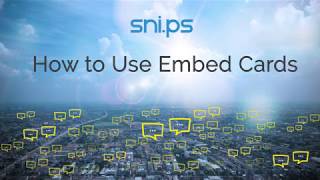 How to Use & Create an Embed Card