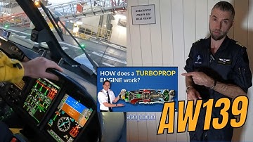 AW139 startup procedure, no music, actual ATC and comms. #aviation #helicopter