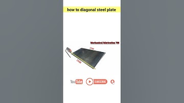 how diagonal steel plate #fabrication #mechanical #markings
