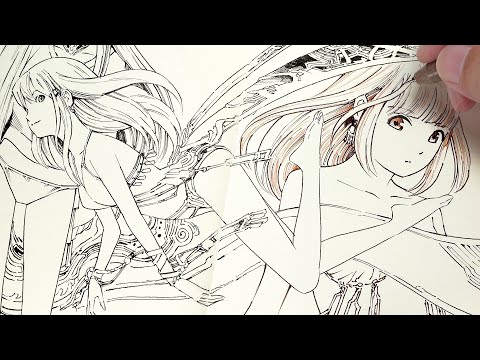 金属モックス スケッチ 原画 Draw in a sketchbook モレスキンスケッチブックに描く - YouTube
