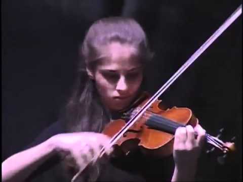 Júlia Pusker (violin) plays Hindemith and Bach during an interlude at HOPE.II