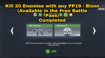 Kill 20 Enemies with any PP19 - Bizon ( Available in the Free Battle Pass ) | Wisdom Frost