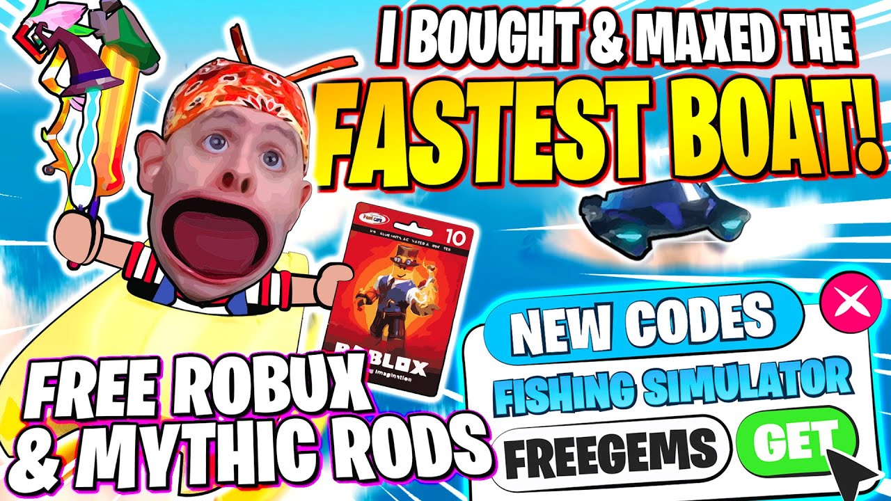 Steam Community Video 7 Secret Codes Roblox Fishing Simulator Fastest Boat Lamboat Free Robux Gift Card Rod Giveaway - roblox videos prestonplayz simulators
