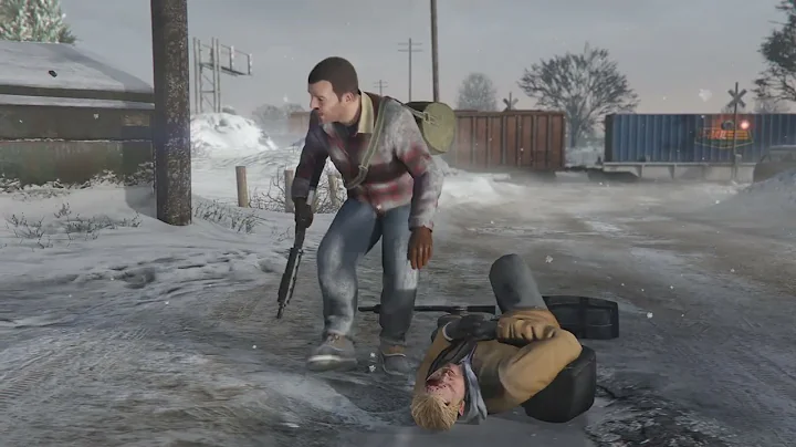 GTA V prologue Dave and Michael get shot
