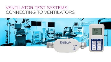 Connect a TSI Model 4070 Certifier FA to a Ventilator