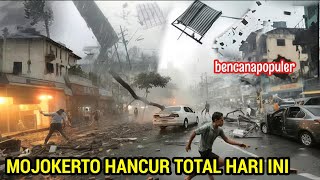 MOJOKERTO HANCUR TOTAL || BADAI DAHSYAT 175KM PERJAM DI MOJOKERTO HARI INI - 10 OKTOBER 2025
