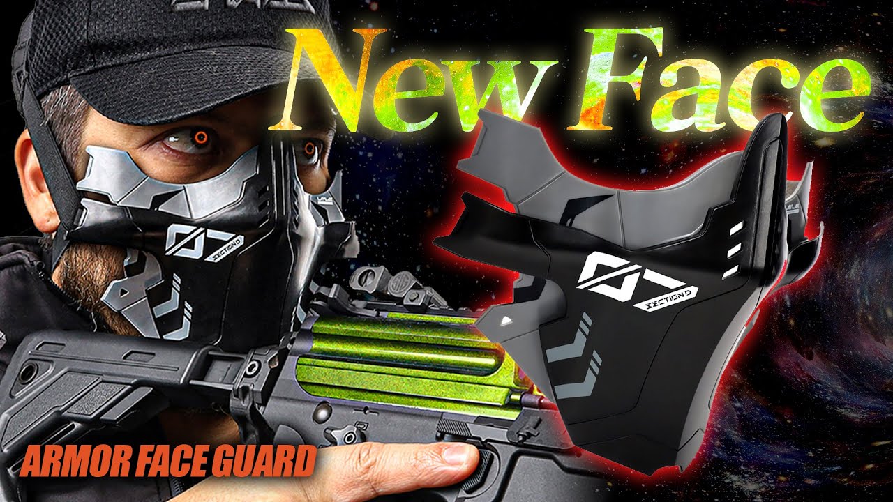 Laylax (Battle Style) Armor Face Guard - Shadow Black | RedWolf