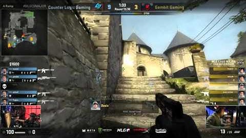CS:GO - Mou Insane KQLY Shot vs CLG @ MLG Major Columbus 2016