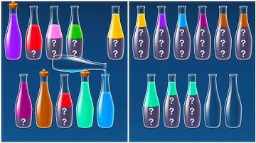 Water Sort Puzzle Walkthrough 45, ios Gameplay Simulator Think Brain Android Games