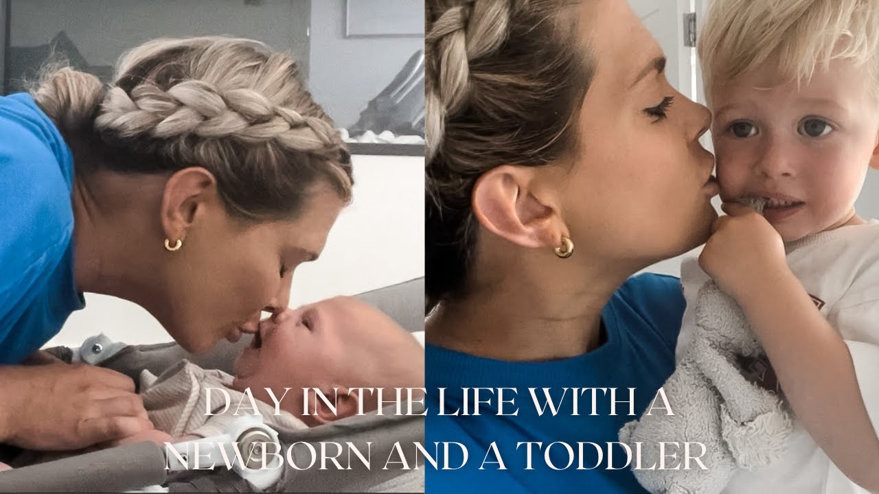 Day in the life vlog with a newborn and a toddler | Two under two