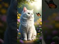 Cute Cate Beautiful & Butterfly 🦋 #cute #cutecat #butterfly #shorts #short#viral #song