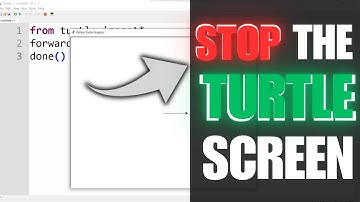 How to stop the screen of python turtle | #pythonturtle