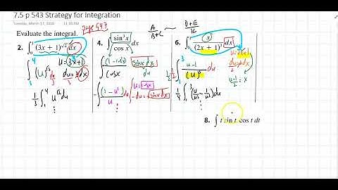 Math 5B Section 7.5(1)Strategy for Integration