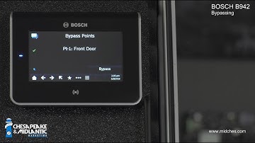 Bosch B942 Keypad Bypassing Unbypassing Forcing