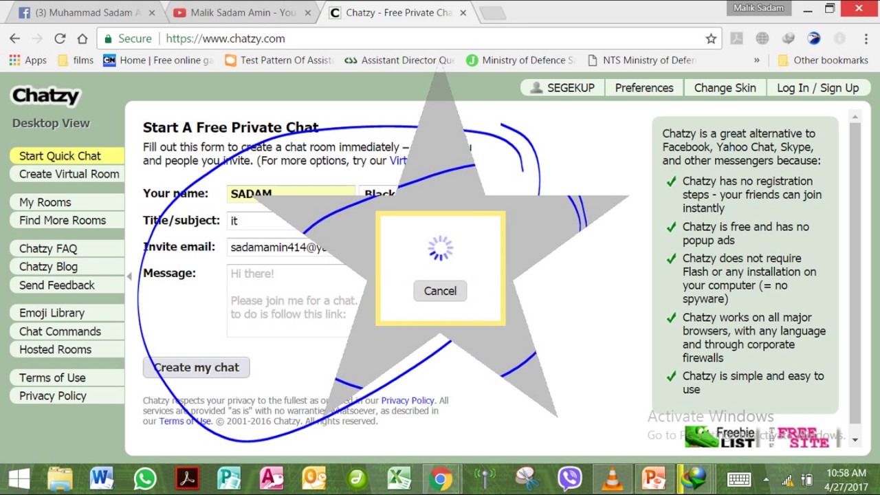 Chat Room In Google YouTube