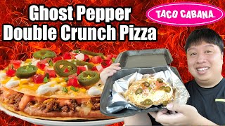 Taco Cabana New Ghost Pepper Double Crunch Pizza Review | Is It Spicy?