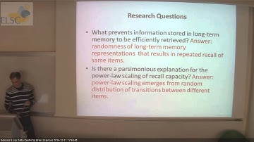 ELSC Seminar: Misha Tsodyks