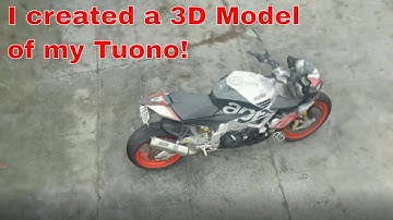 3D Aprilia Tuono V4 photogrammetry Model Created | My Bike is now 3D enabled #1