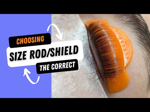 How to Choose the Correct Size Rod/Shield for Lash Lifting Using ELLEEBANA  