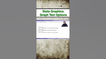 Stata Graphics: Graph Text Options