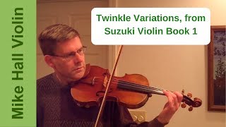 Twinkle Variations - #1 from Suzuki Violin Book 1 - 2nd Edition