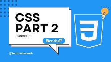 Web Development 2024 in telugu | CSS Part 2 | Episode 5 | Web Development Series