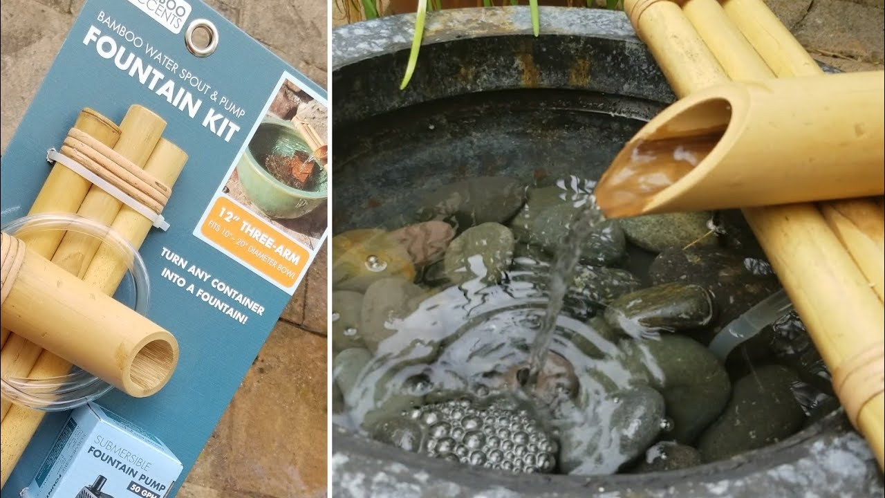 Build a Relaxing Bamboo Fountain in less than 5 minutes. (Bamboo