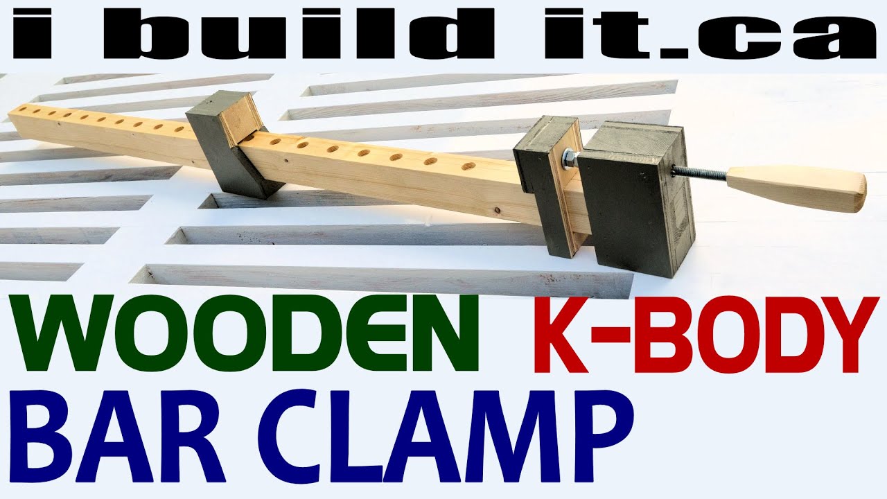 how to make a wooden bar clamp free plans - youtube