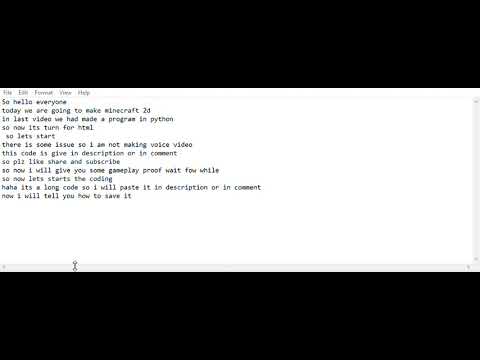 how to make minecraft 2d in just 2 min