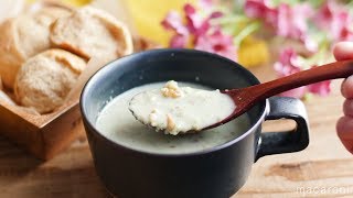 【365日のパンとスープ】きゅうりとレンズ豆の冷製スープ