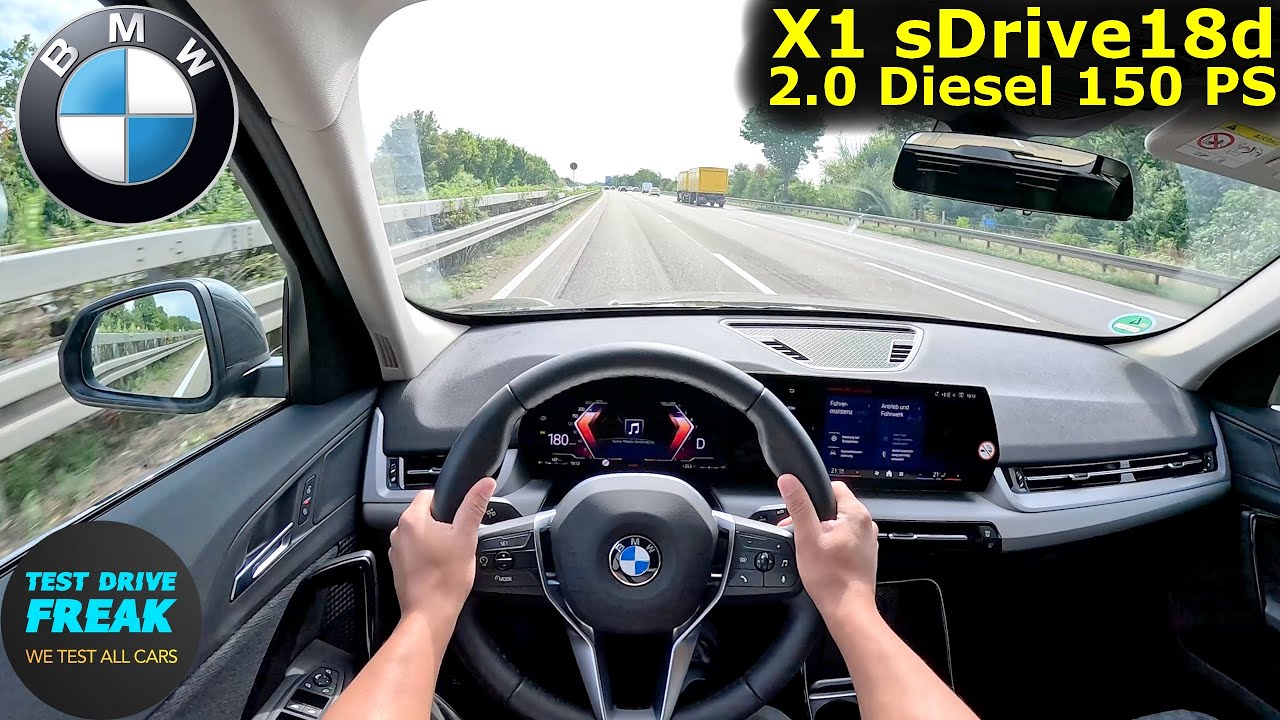 2025 BMW X1 sDrive18d (150 PS) HIGH SPEED POV 🚗 German Autobahn Drive
