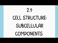 Cellular Components Quiz