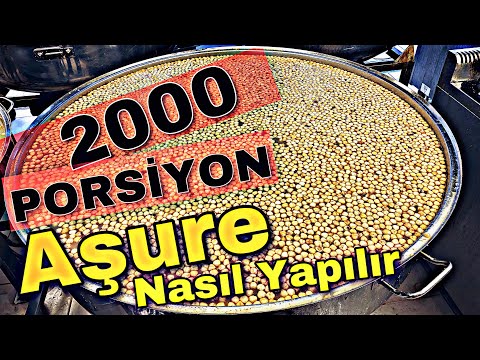 Aşure nasıl yapılır ( 2 bin porsiyon)