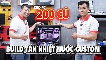 QUÁ TRÌNH XÂY DỰNG HỆ THỐNG TẢN NHIỆT NƯỚC CUSTOM CHO DÀN PC HƠN 200 CỦ