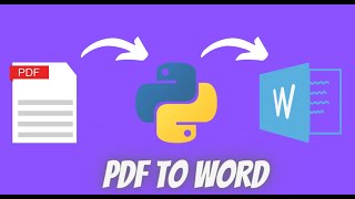 Python Convert PDF to Word