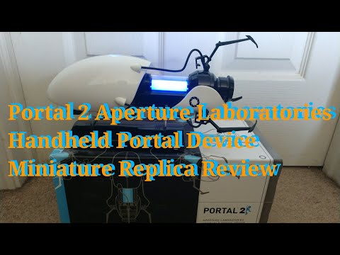 (Exclusive) Portal 2 Aperture Laboratories Handheld Portal Device Miniature Replica Review