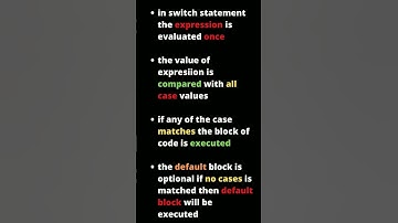 switch statement in java