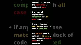 switch statement in java