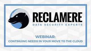 Data Security & Data Destruction - Continuing Needs in Your Move to the Cloud